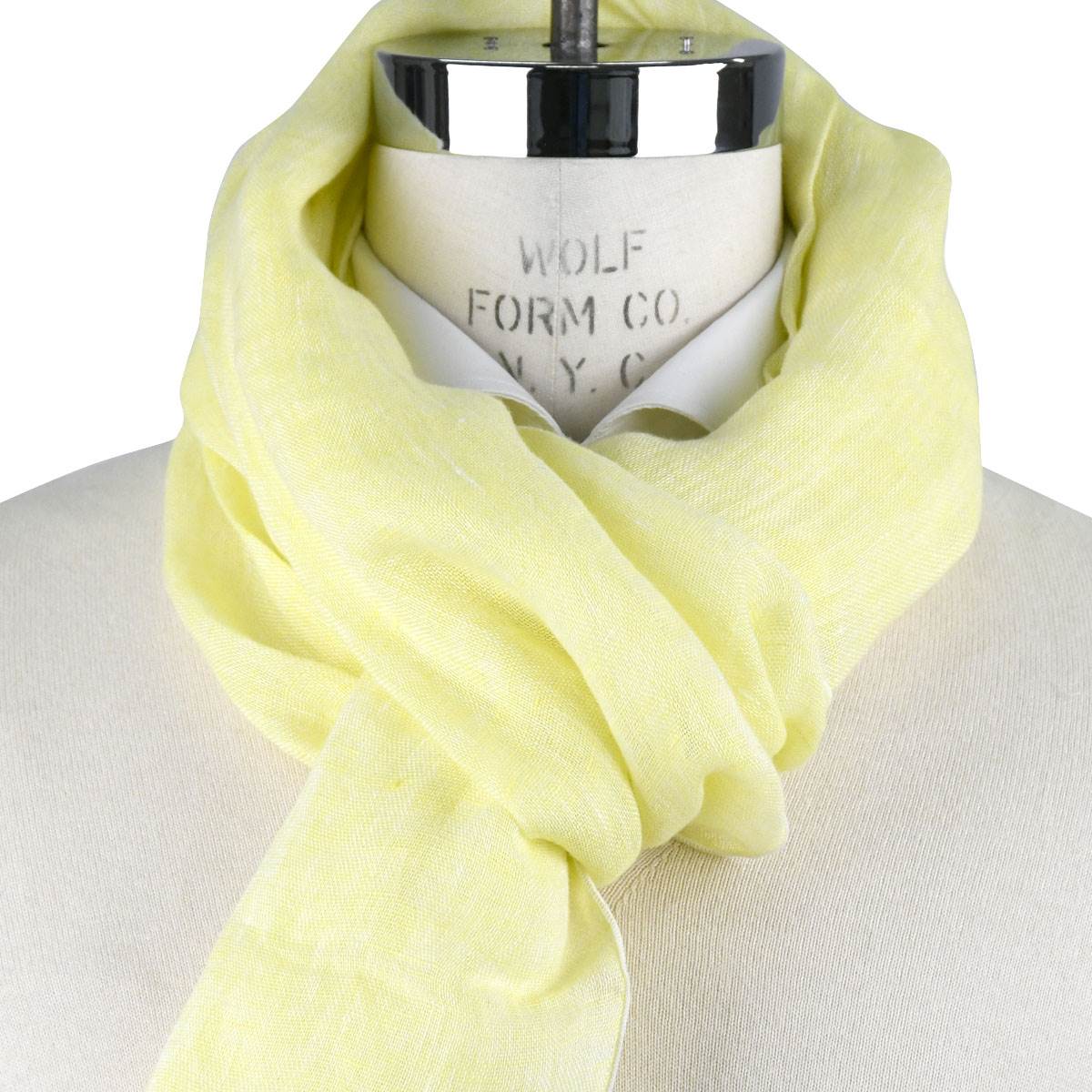 FEFÈ Glamour Pochette Fefè Yellow Linen Scarf Yellow 001