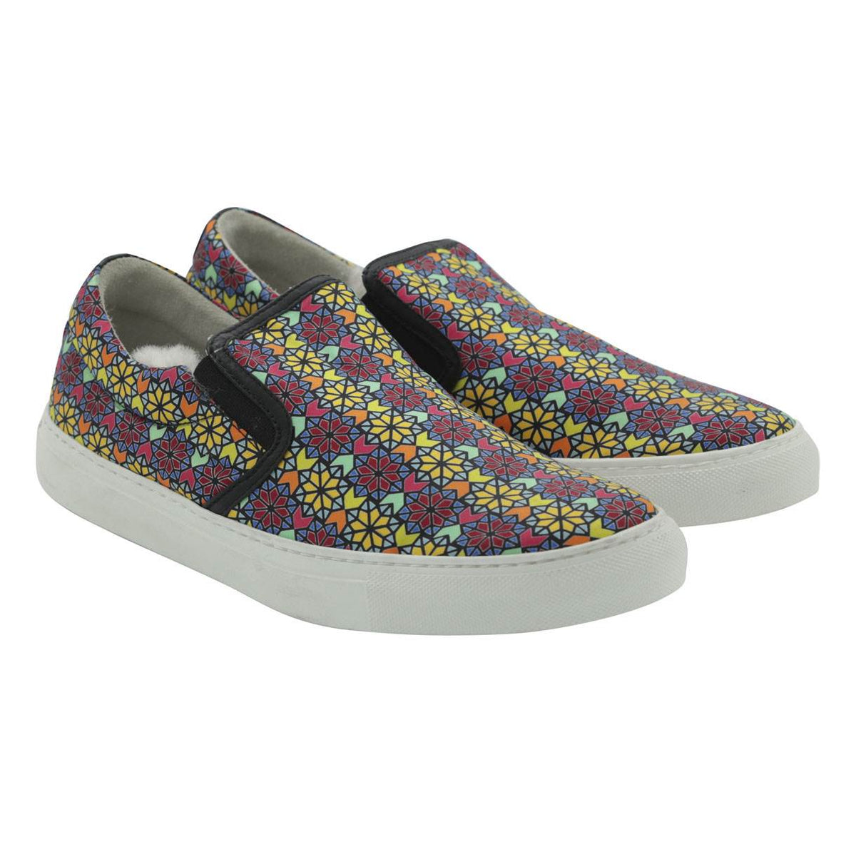 FeFè Napoli Fefè Multicolor Silk Sneakers Slip on Multicolor 000