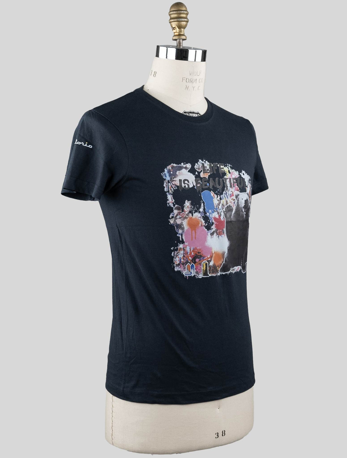 Sartorio Napoli Sartorio Napoli Blue Navy Cotton T-shirt Special Edition Blue Navy 001