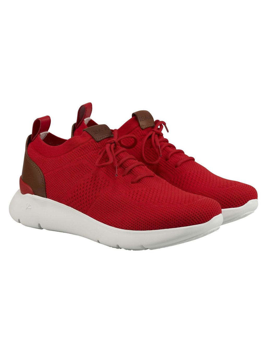 Isaia Red Cotton Sneaker