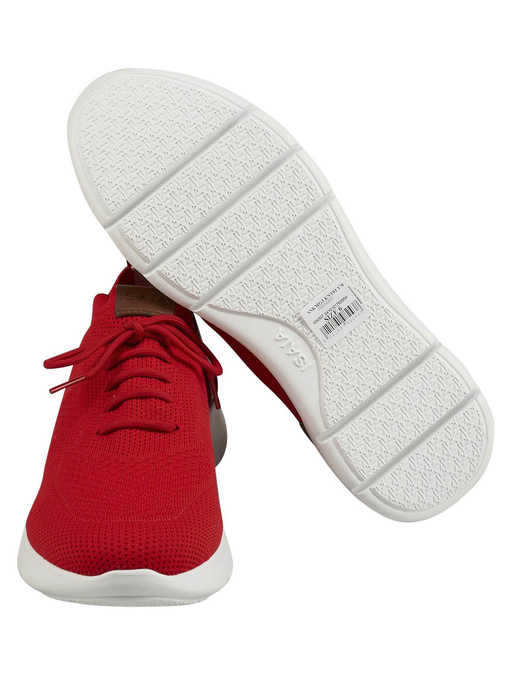 Isaia Red Cotton Sneaker
