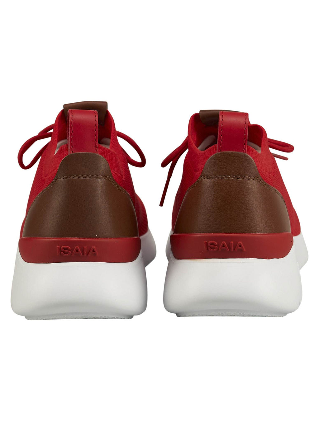 Isaia Red Cotton Sneaker