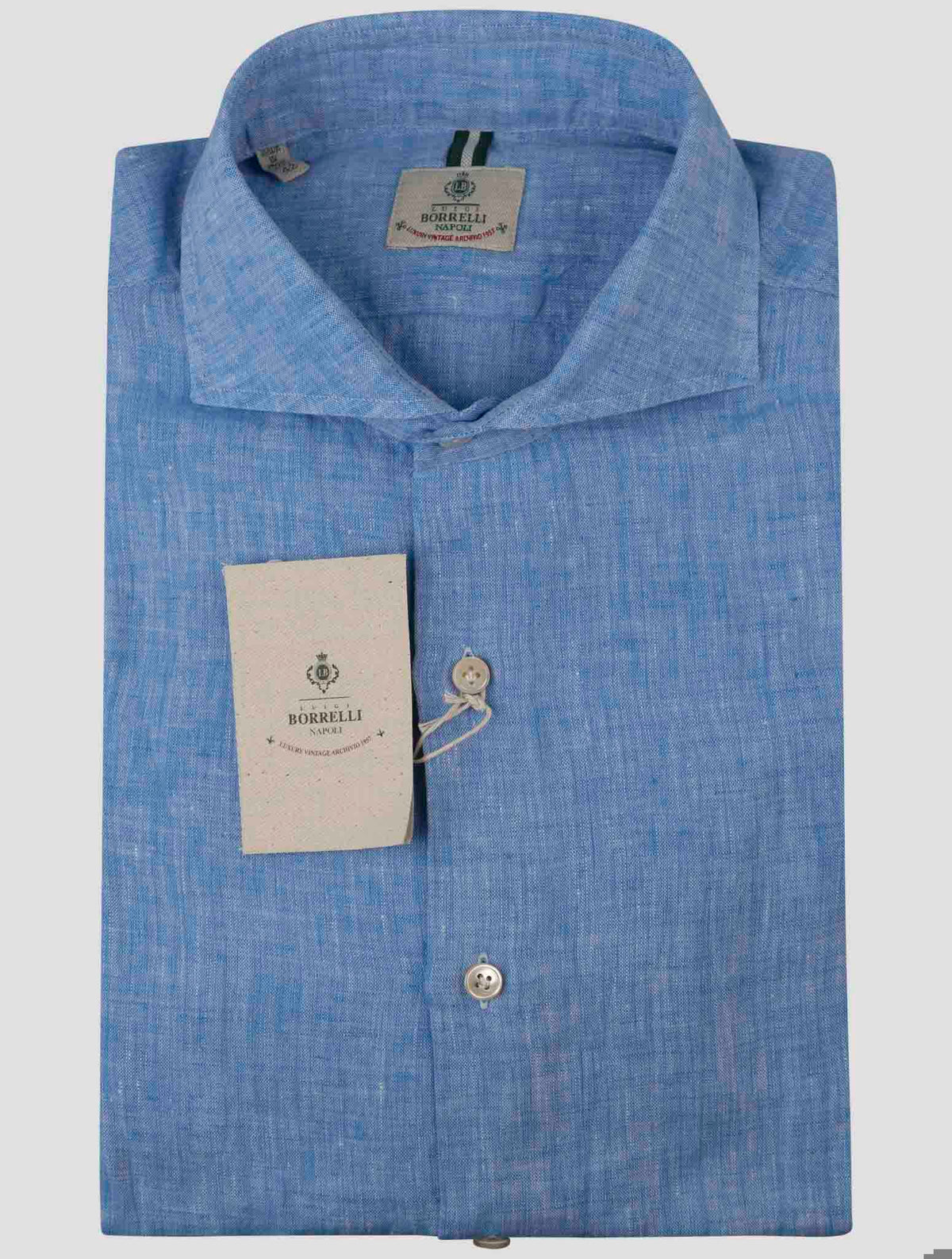 Luigi Borrelli Luigi Borrelli Light Blue Linen Shirt Light Blue 000