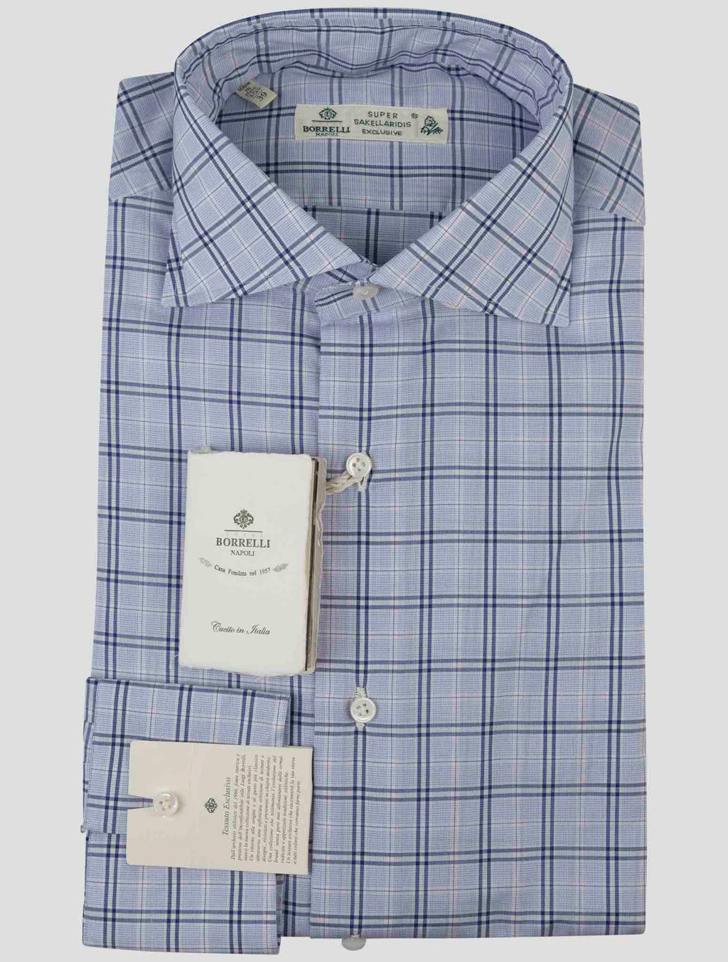Luigi Borrelli Luigi Borrelli Blue Cotton Shirt Blue 000
