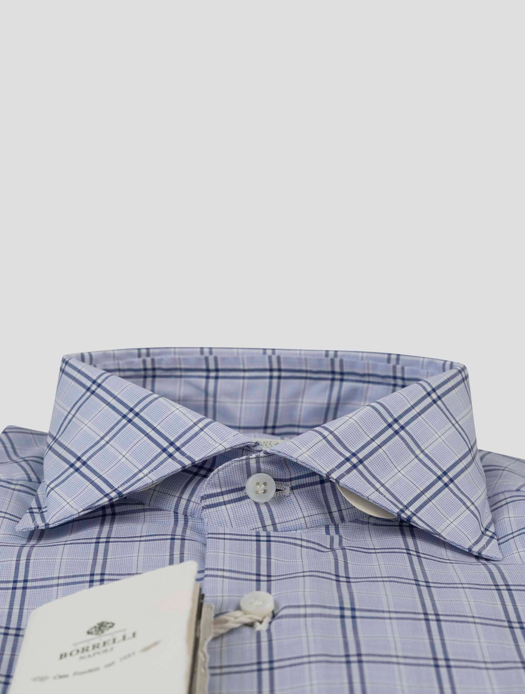 Luigi Borrelli Luigi Borrelli Blue Cotton Shirt Blue 001