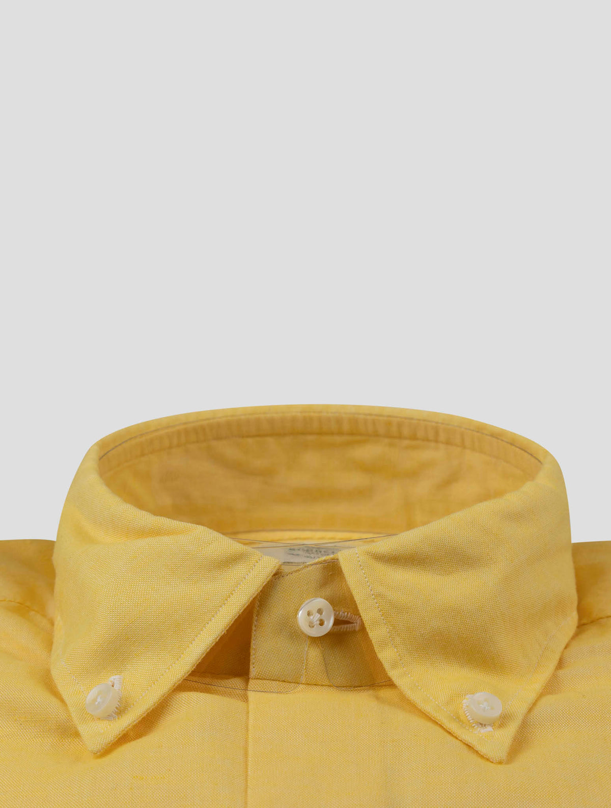 Luigi Borrelli Luigi Borrelli Yellow Cotton Linen Shirt Yellow 001