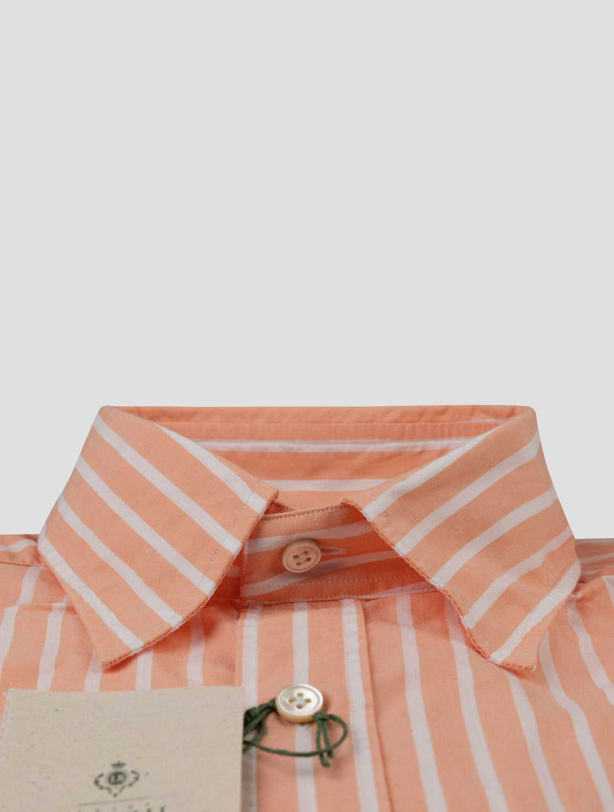 Luigi Borrelli Luigi Borrelli Pink White Cotton Shirt Pink / White 001