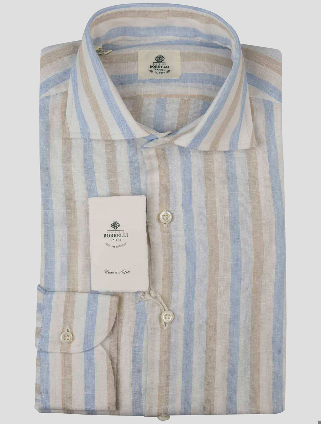 Luigi Borrelli Multicolor Linen Shirt