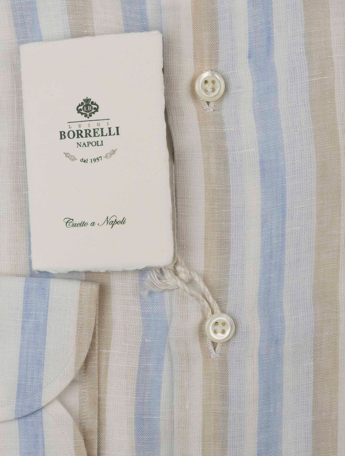 Luigi Borrelli Multicolor Linen Shirt