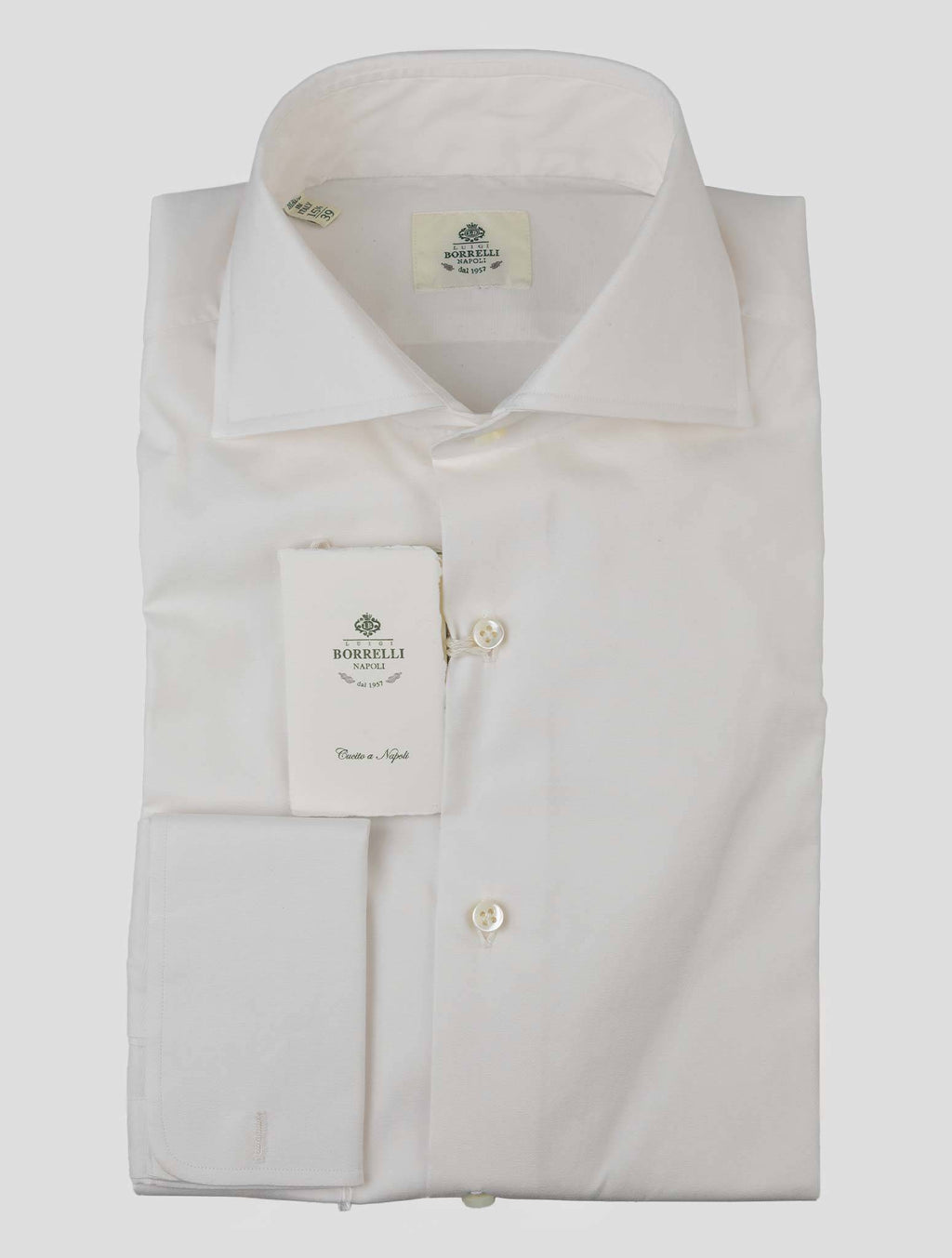 Luigi Borrelli White Cotton Ea Shirt