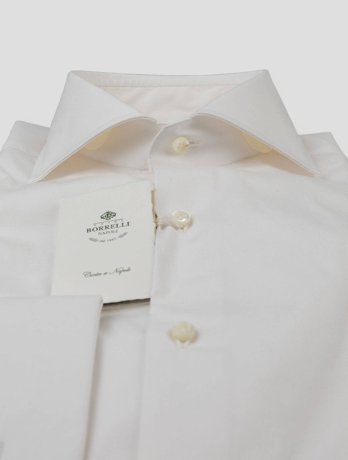 Luigi Borrelli Luigi Borrelli White Cotton Ea Shirt White 001