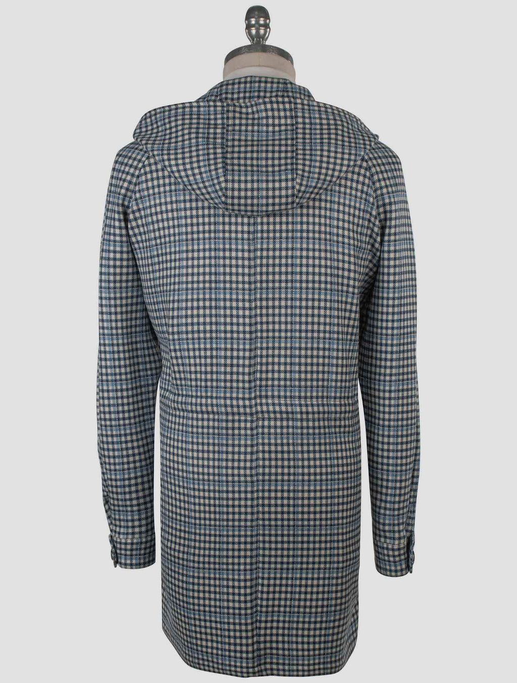 Isaia Multicolor Wool Silk Linen Overcoat