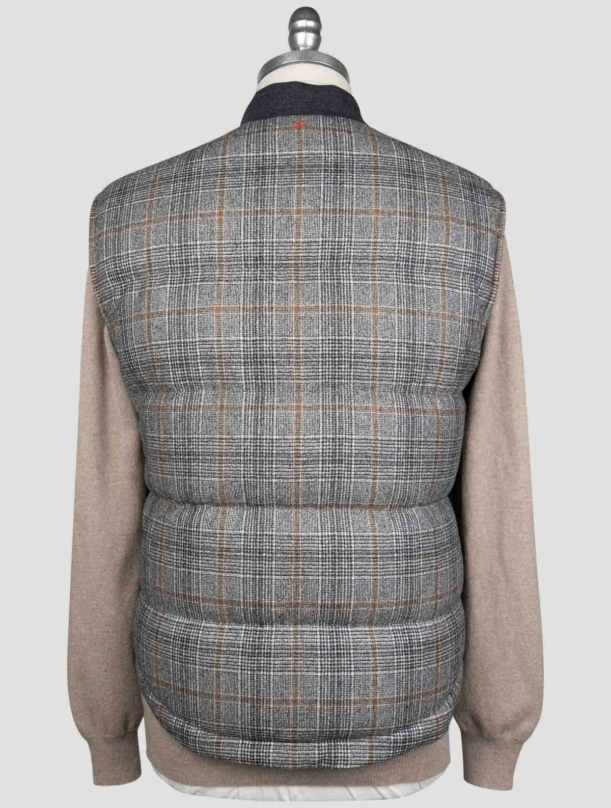 Isaia Gray Wool Gilet Coat