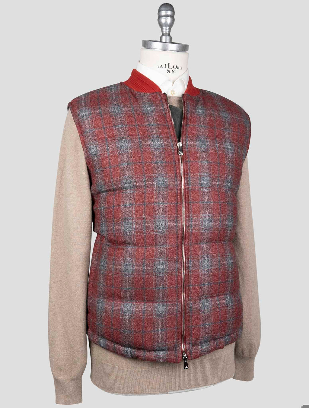 Isaia Isaia Multicolor Wool Gilet Coat Multicolor 001