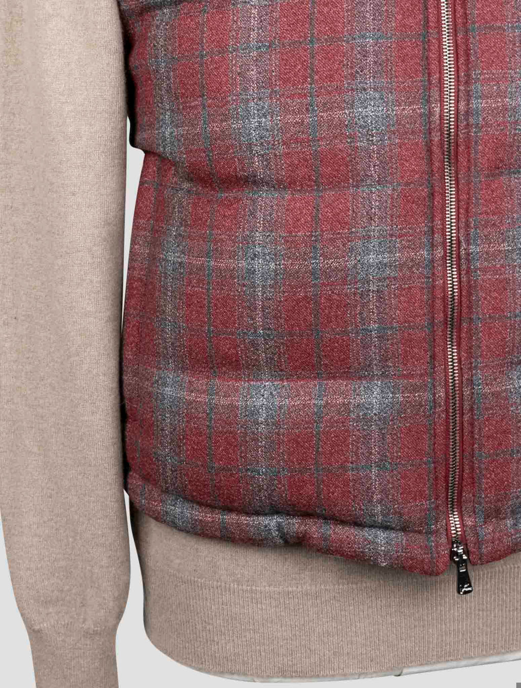 Isaia Multicolor Wool Gilet Coat
