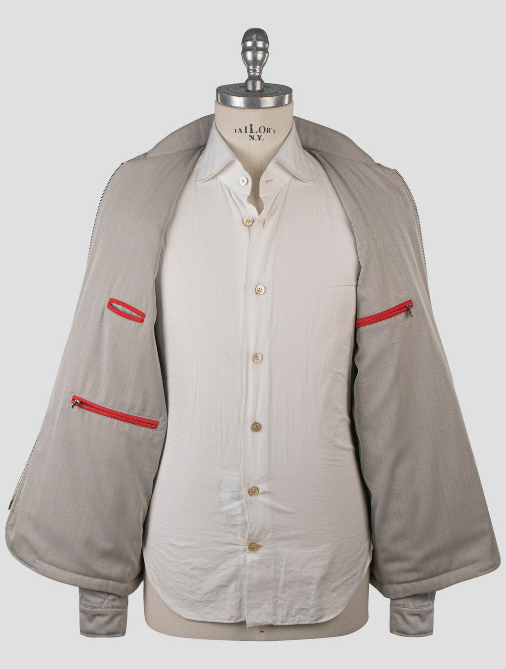 Isaia Gray Wool Pa Coat
