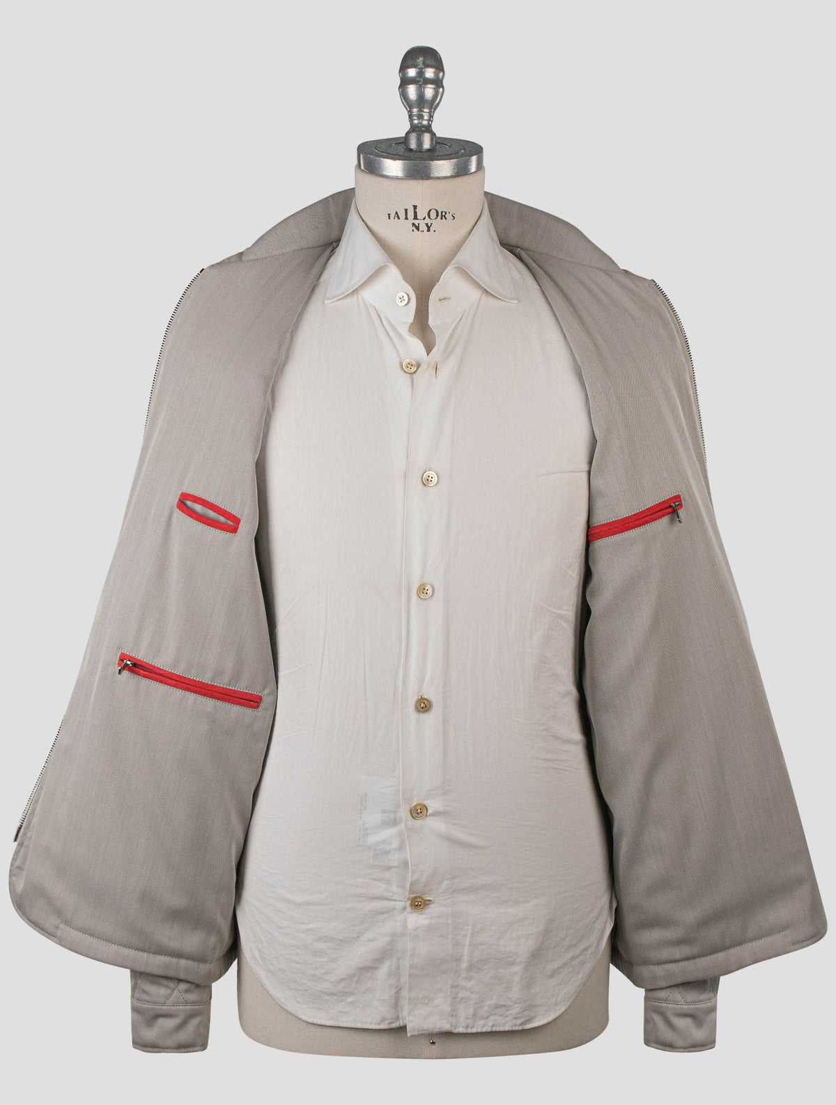 Isaia Gray Wool Pa Coat