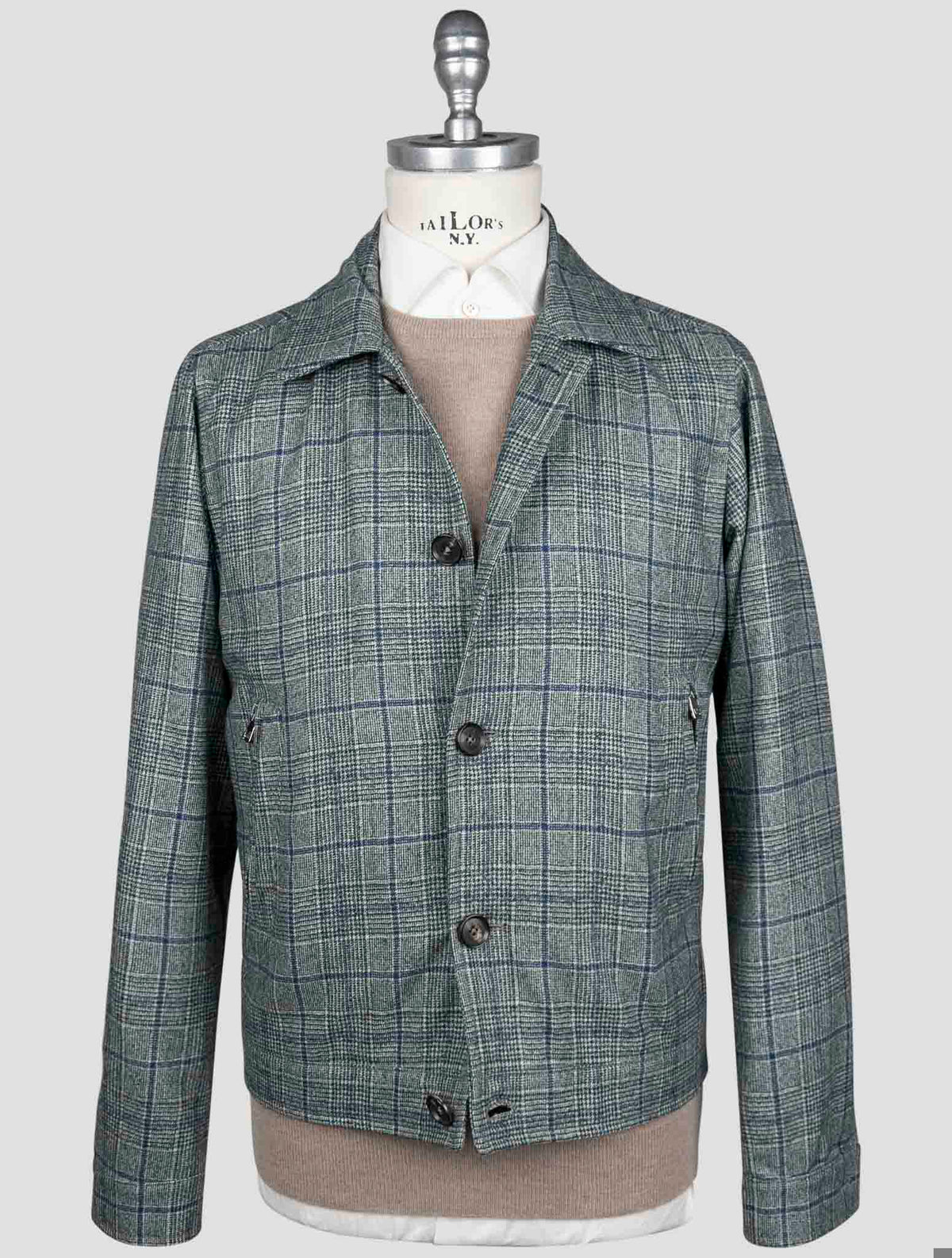 Isaia Isaia Gray Cashmere Silk Coat Gray 000