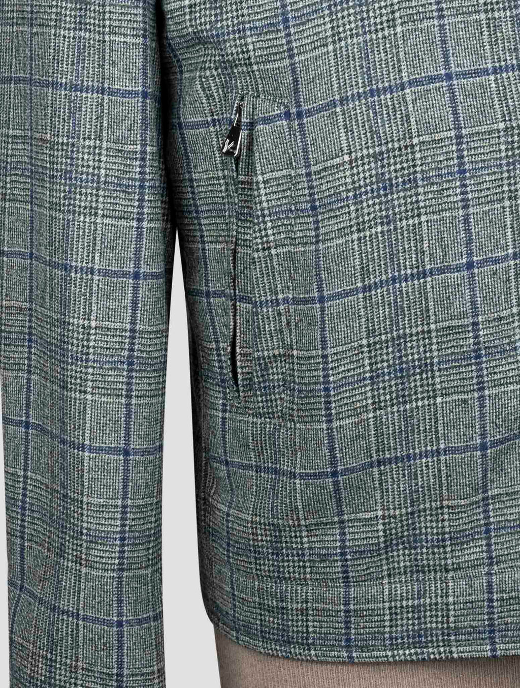 Isaia Gray Cashmere Silk Coat