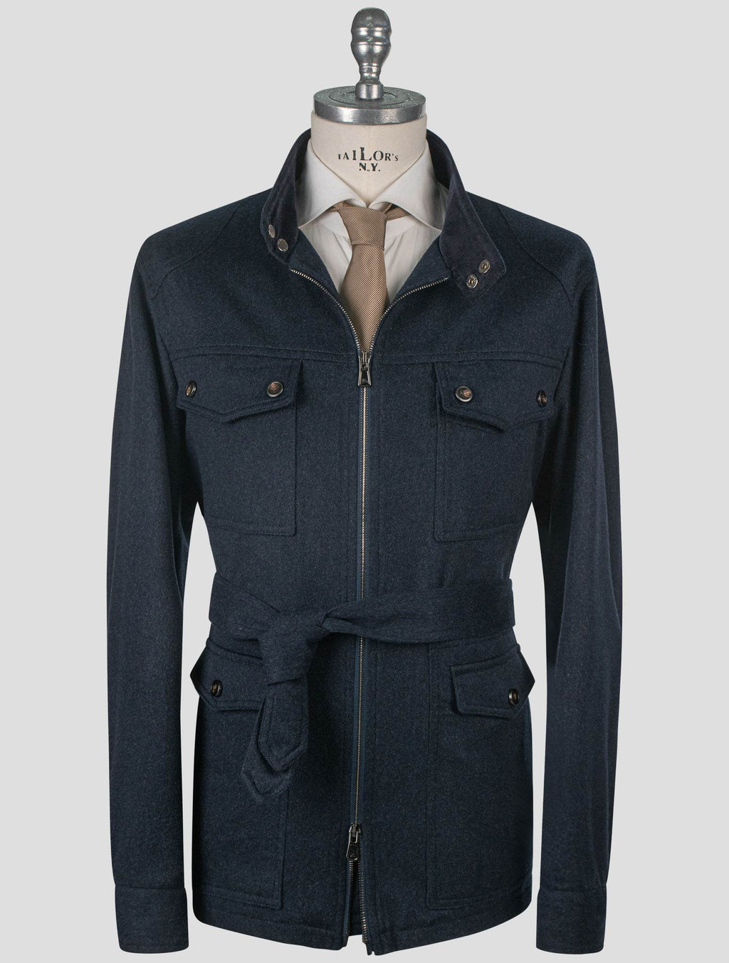 Isaia Isaia Blue Cashmere Coat Blue 000