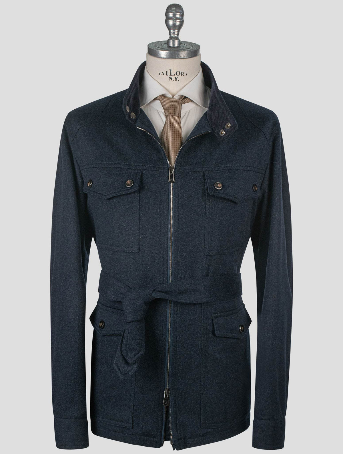 Isaia Isaia Blue Cashmere Coat Blue 000
