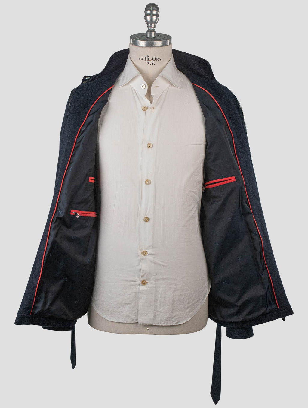 Isaia Blue Cashmere Coat