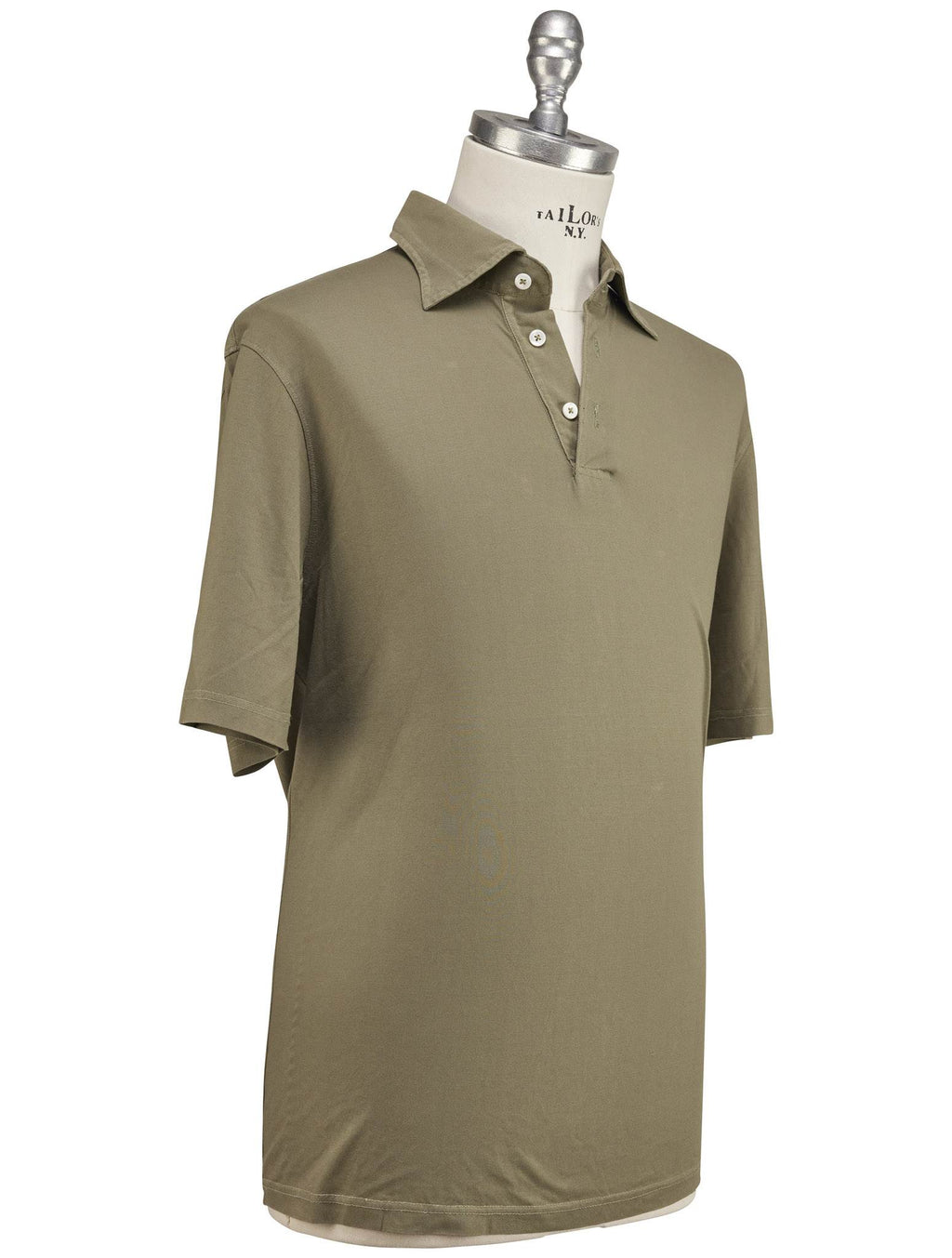Luigi Borrelli Luigi Borrelli Green Cotton Polo Green 001