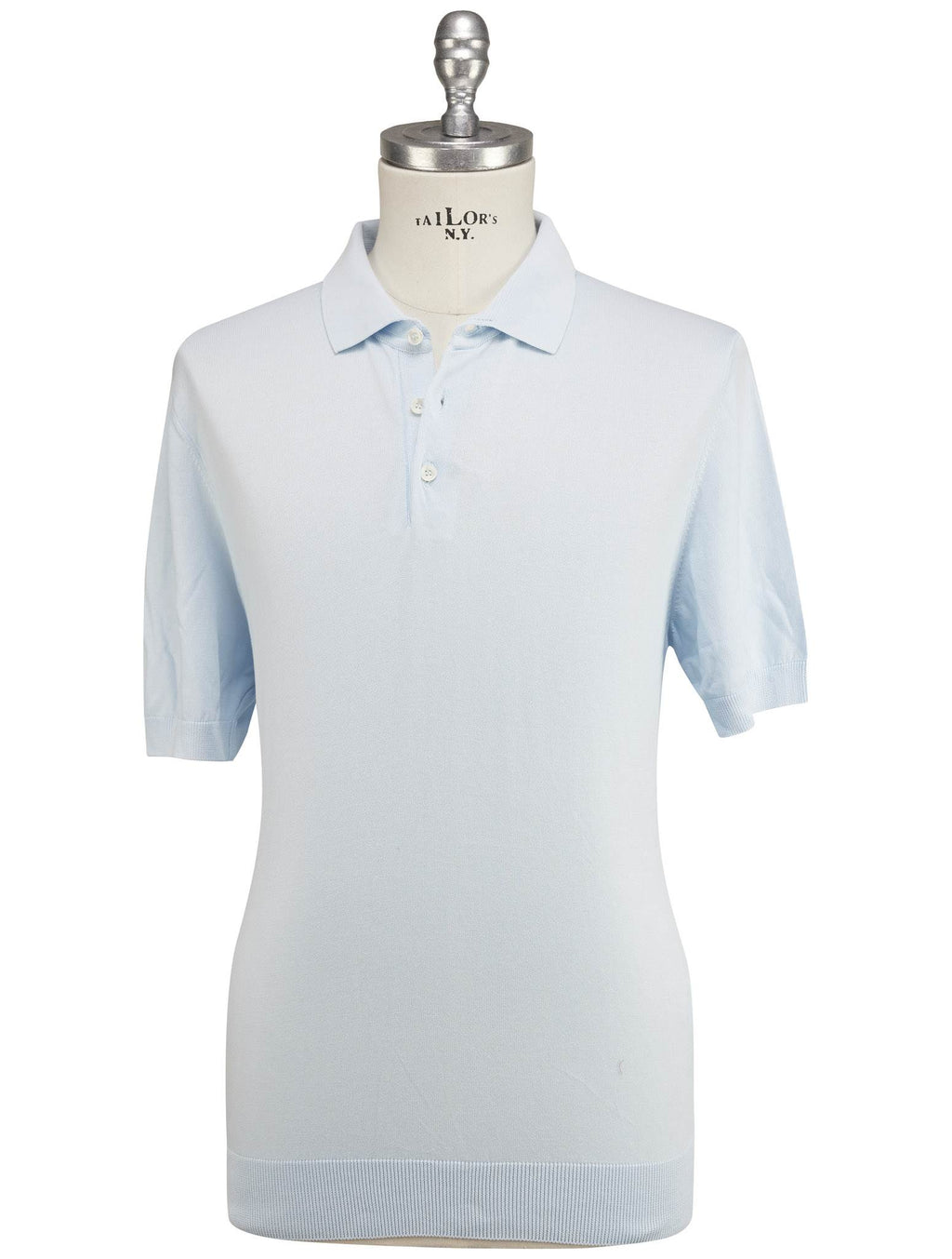 Luigi Borrelli Luigi Borrelli Light Blue Cotton Polo Light Blue 000