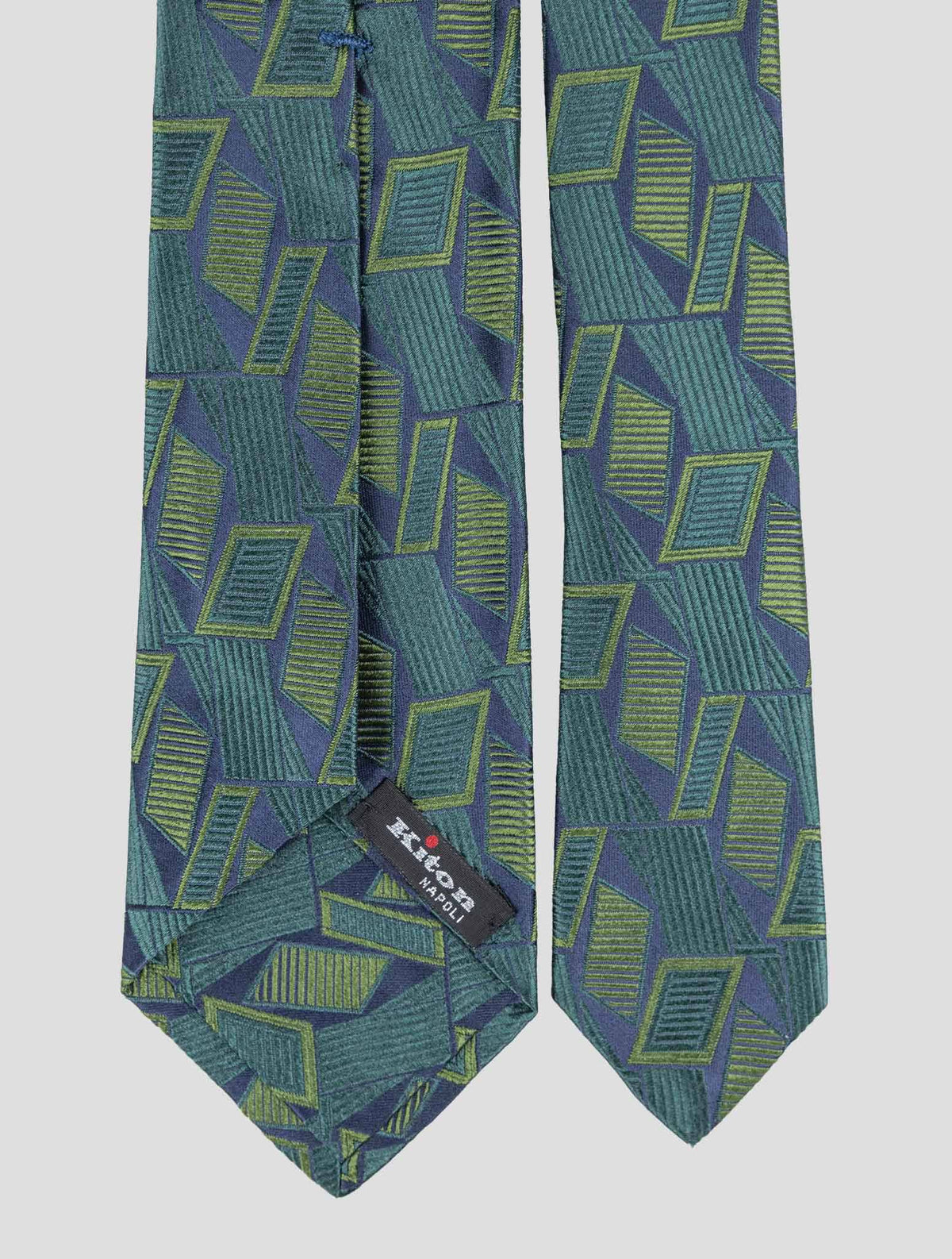 Kiton Green Silk Tie