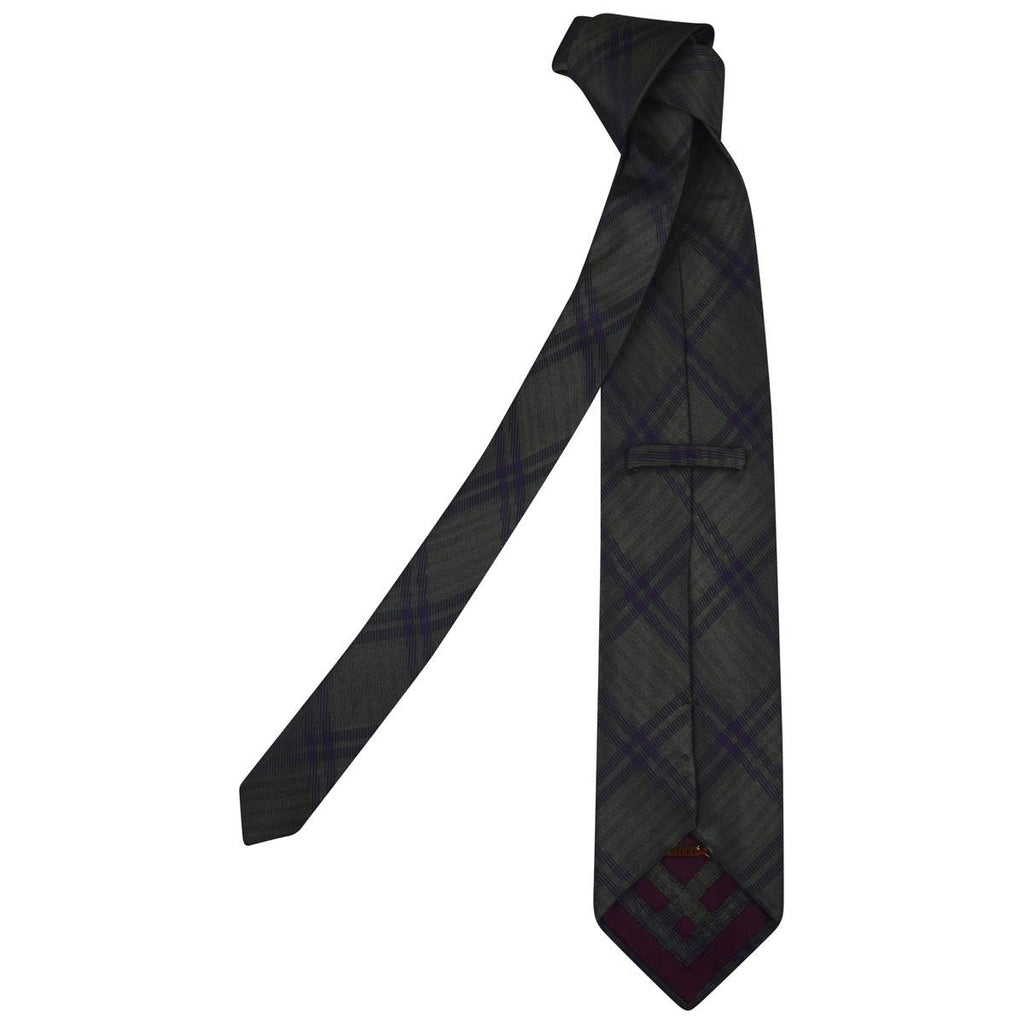 Zilli Violet Green Silk Tie