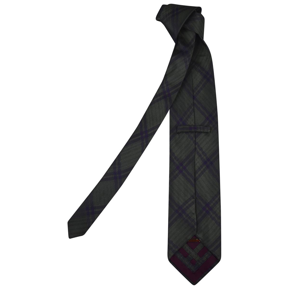 Zilli Violet Green Silk Tie