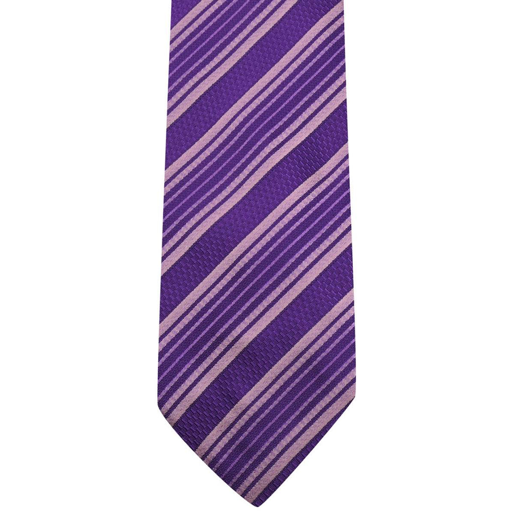 Zilli Zilli Violet Pink Silk Tie Violet/Pink 001