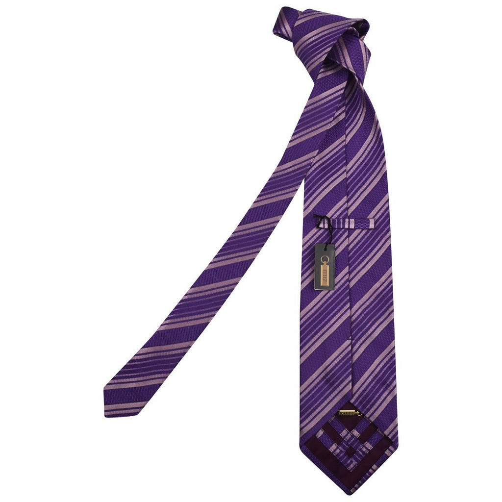 Zilli Violet Pink Silk Tie