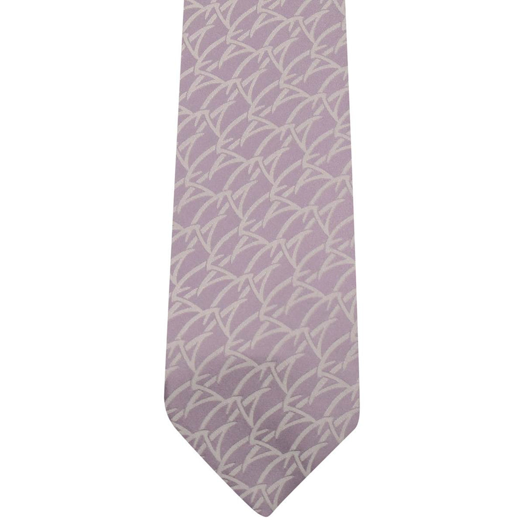 Zilli Zilli Lilac Gray Silk Tie Lilac/Gray 001