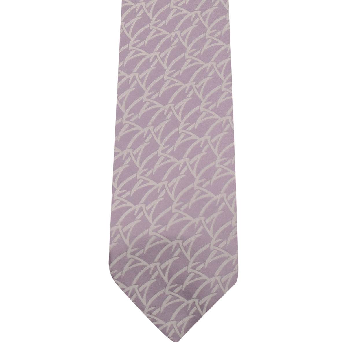 Zilli Zilli Lilac Gray Silk Tie Lilac/Gray 001