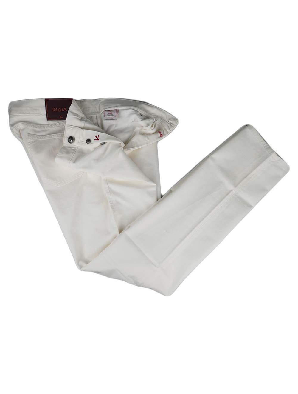 Isaia Isaia White Cotton Ea Jeans White 001