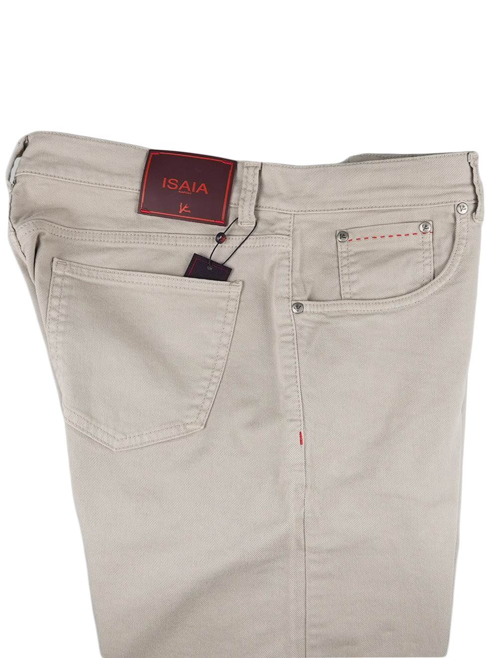 Isaia Beige Cotton Ea Jeans