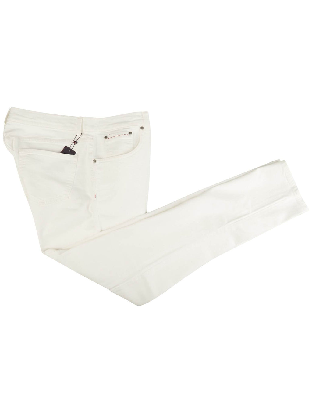 Isaia White Cotton Ea Jeans