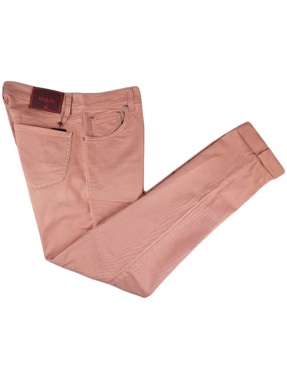 Isaia Isaia Pink Cotton Ea Jeans Pink 000