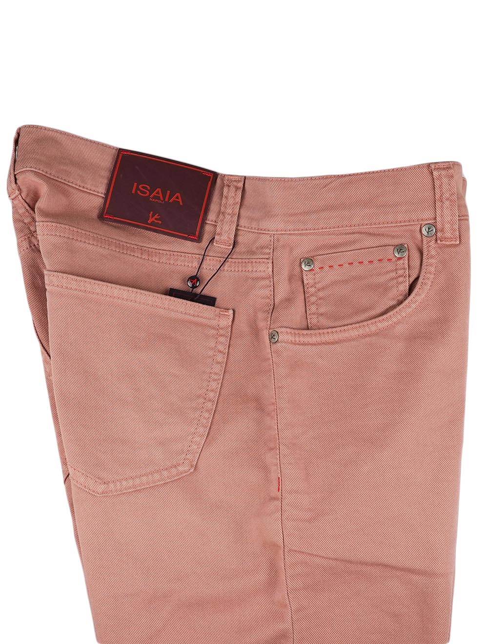 Isaia Pink Cotton Ea Jeans