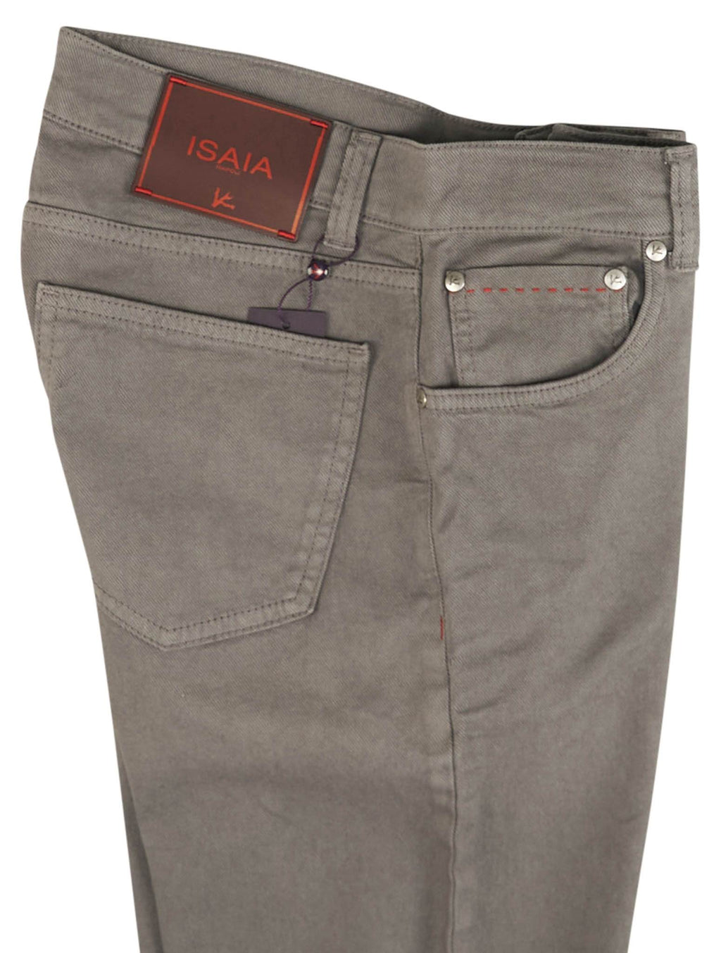 Isaia Gray Cotton Ea Jeans