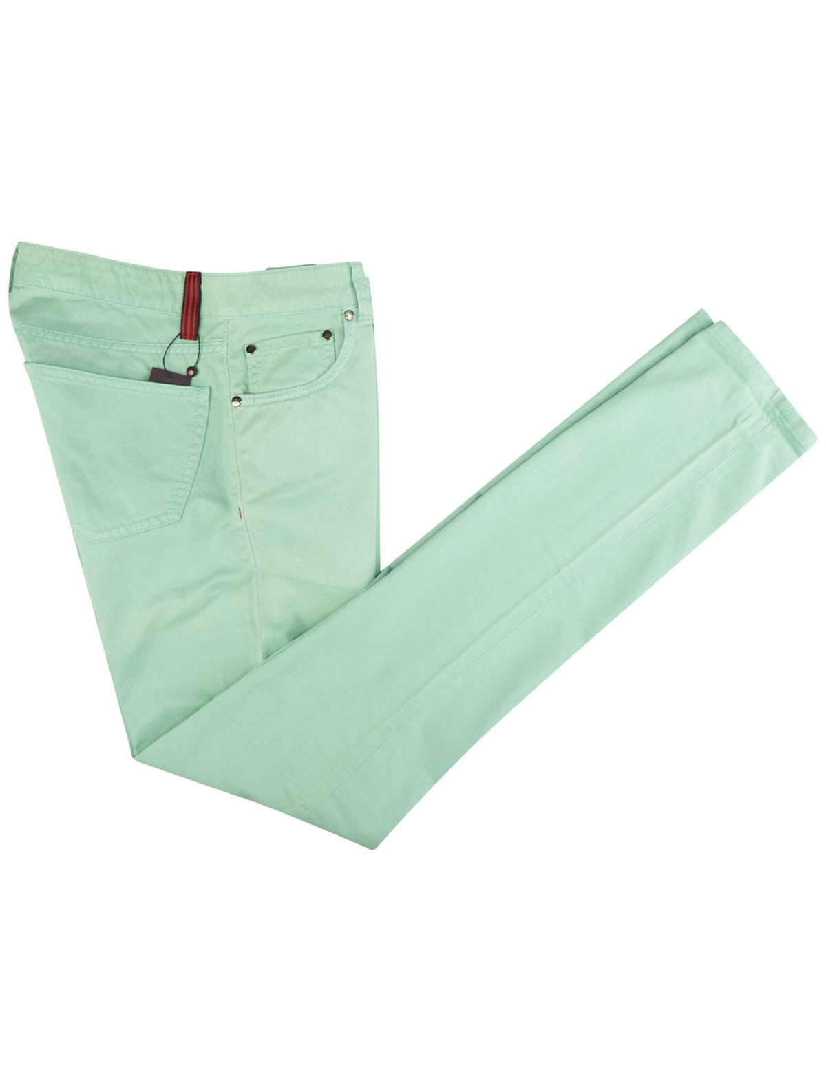 Isaia Green Cotton Ea Jeans