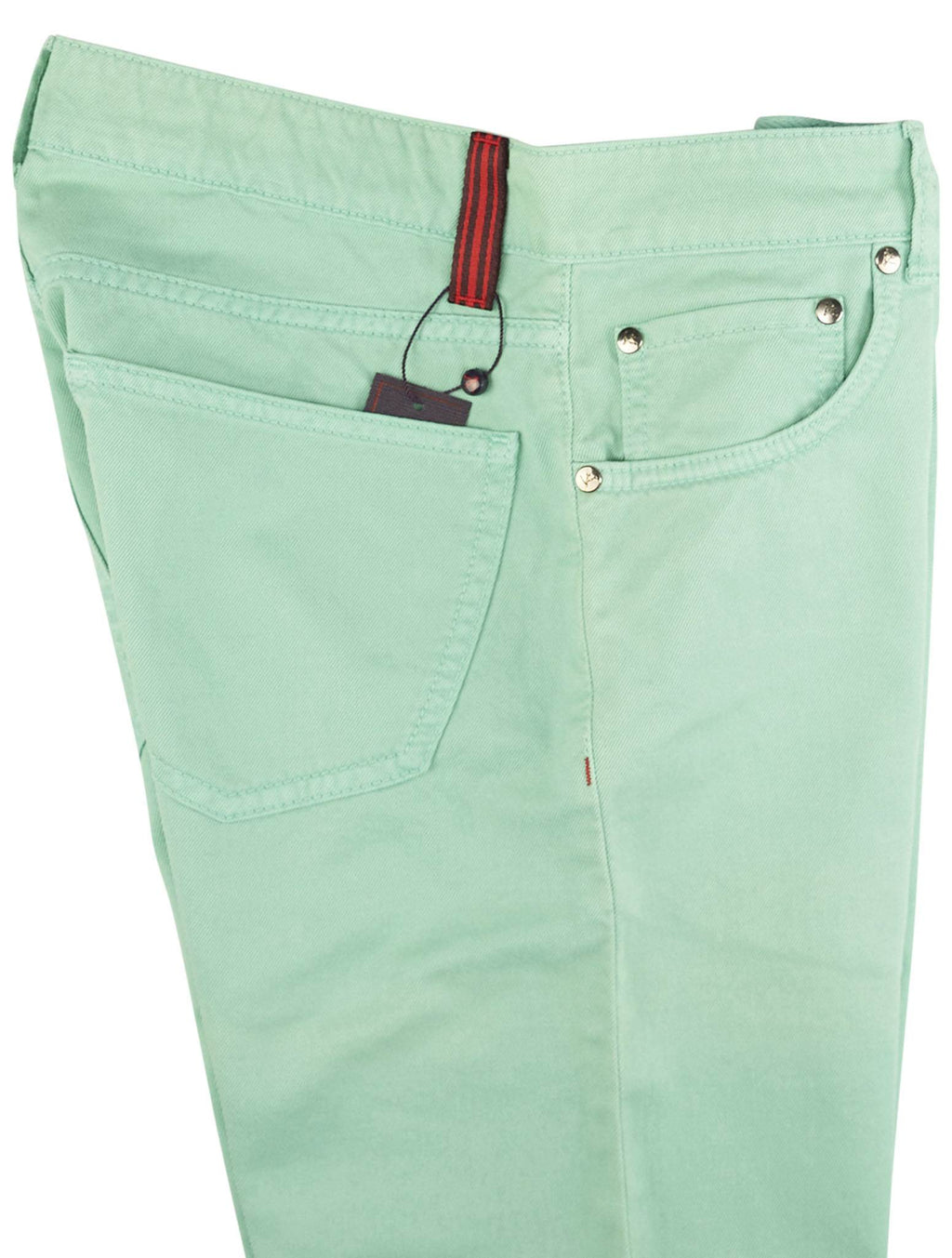 Isaia Green Cotton Ea Jeans