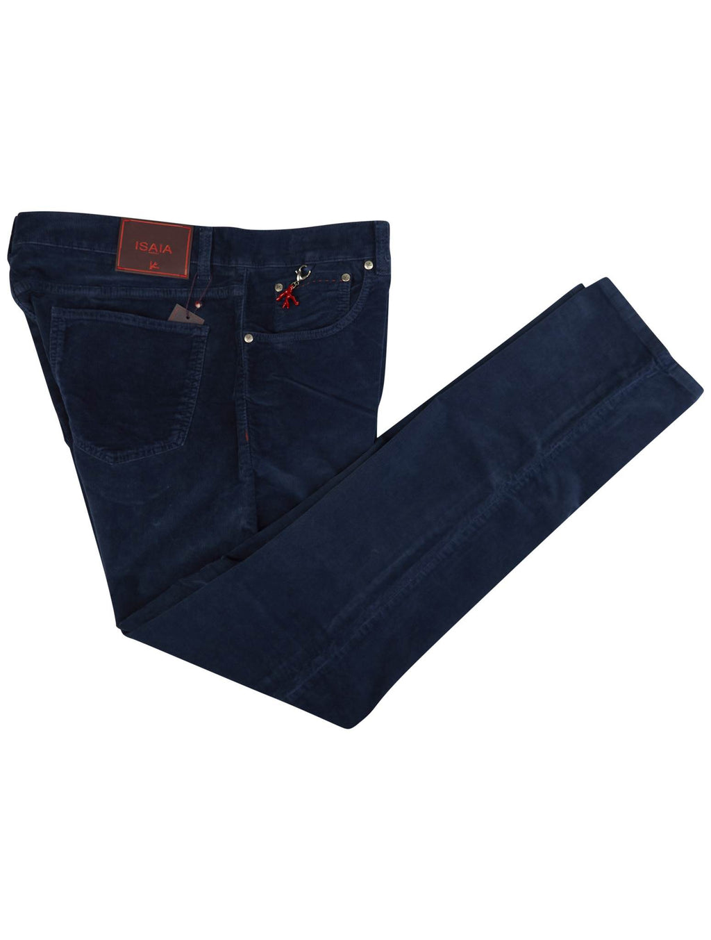 Isaia Isaia Blue Cotton Ea Velvet Jeans Blue 000