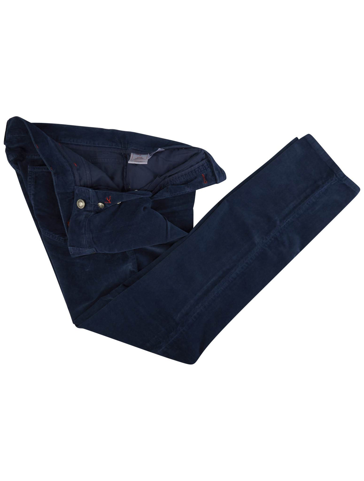 Isaia Isaia Blue Cotton Ea Velvet Jeans Blue 001