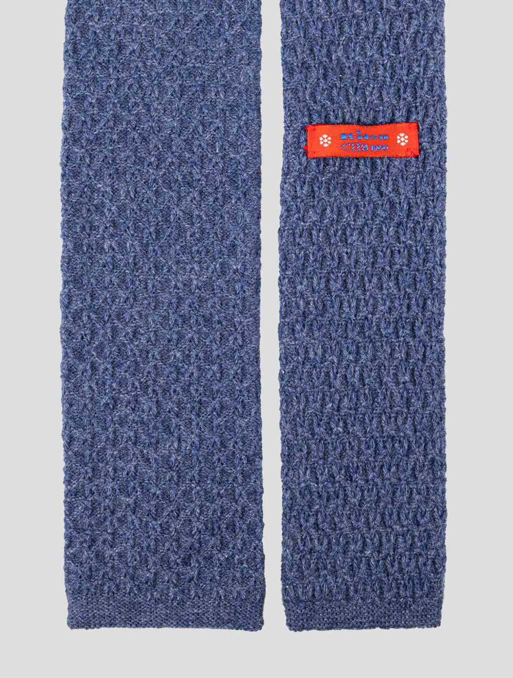 Kiton Blue Cashmere Tie