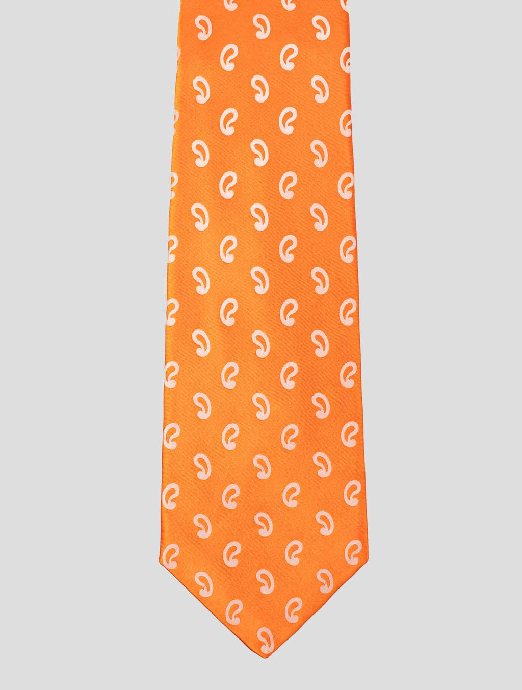 Kiton Kiton Orange Silk Tie Orange 001