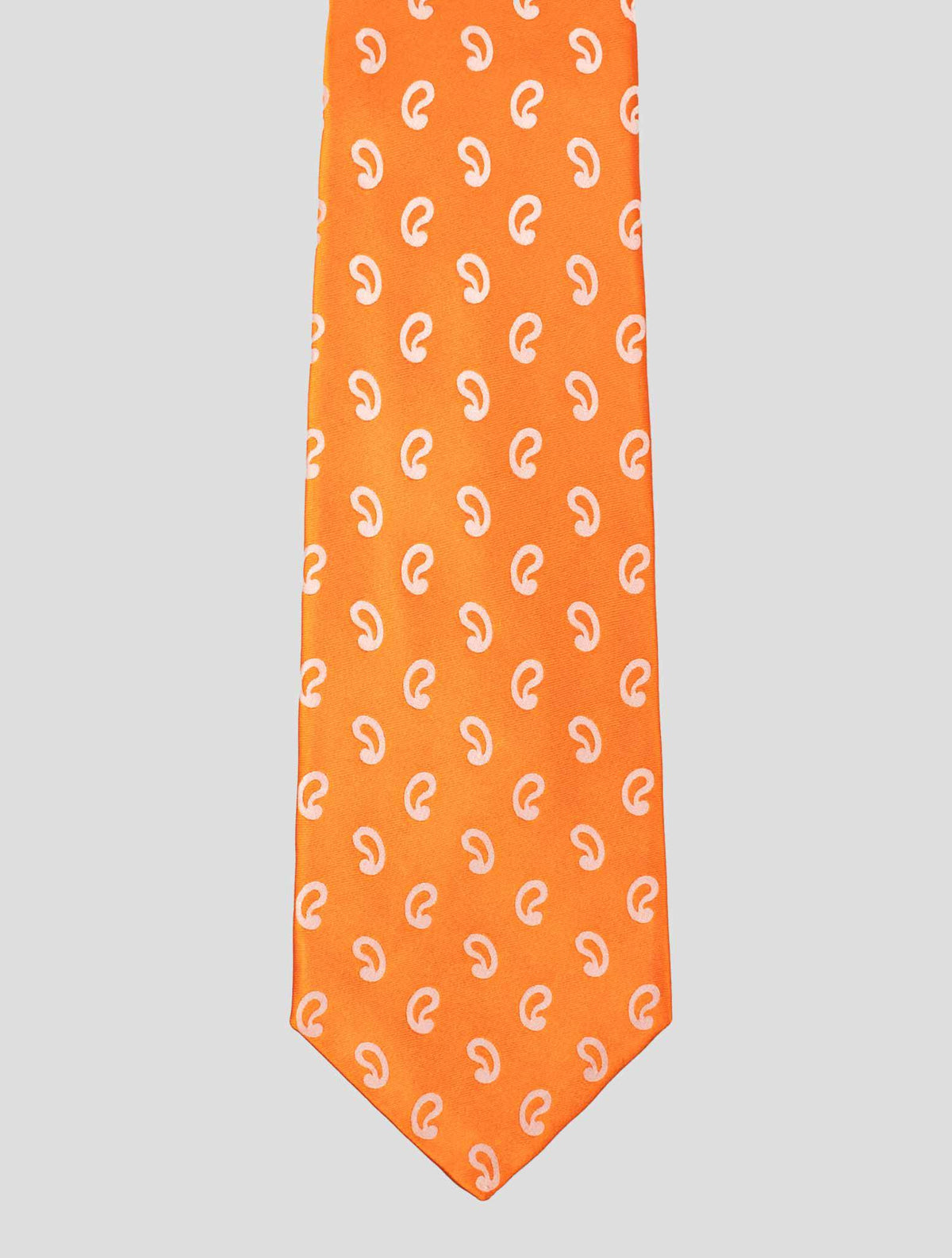 Kiton Kiton Orange Silk Tie Orange 001