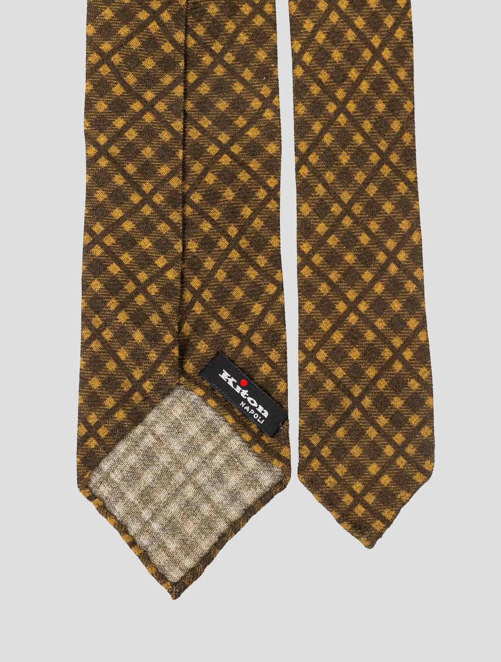 Kiton Brown Silk Tie
