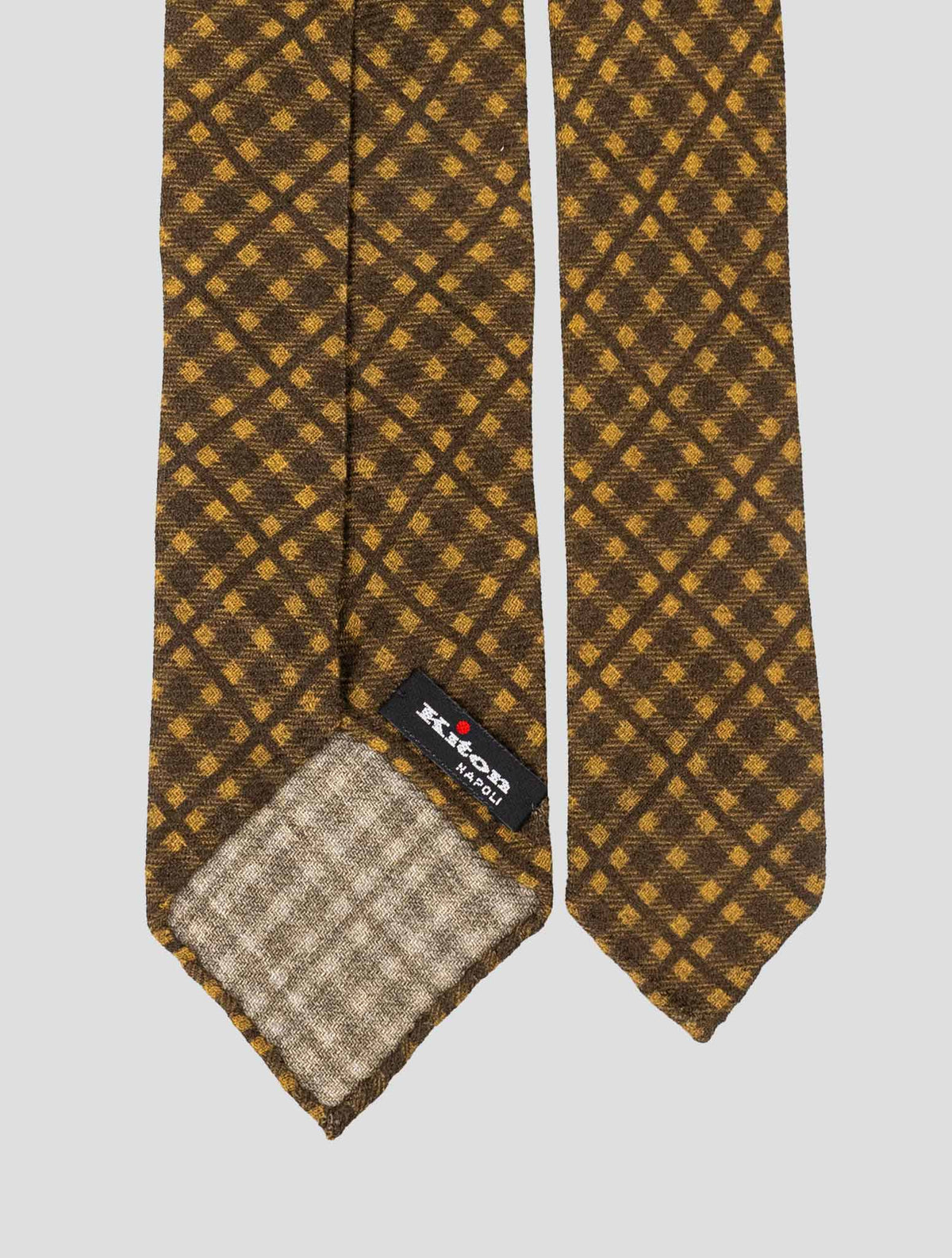 Kiton Brown Silk Tie
